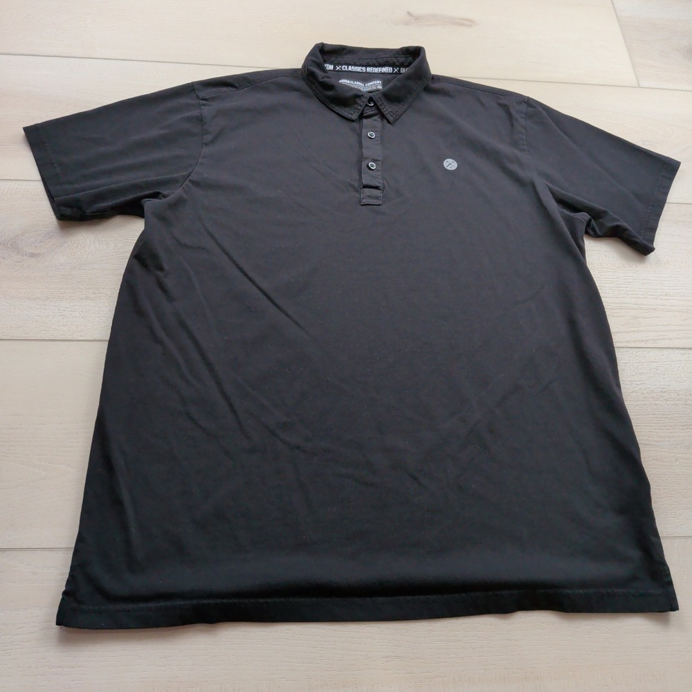 Dixxon Flannel Company Premium D-Sport Polo Shirt Mens 2XL Black Short Sleeve